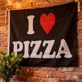Funny Pizza Lover Flag 3x5ft Fade Resistant Polyester Banner for Pizza Shop Food Truck Party