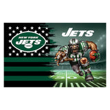 NFL Jets Polyester Digital Printing 3x5ft Outdoor Banner with Brass Grommets