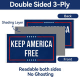 3x5 FT Keep America Free Flag Patriotic Banner Outdoor Wall Hanging Decoration Double Sided Printed American Style Flag