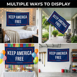 3x5 FT Keep America Free Flag Patriotic Banner Outdoor Wall Hanging Decoration Double Sided Printed American Style Flag