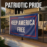 3x5 FT Keep America Free Flag Patriotic Banner Outdoor Wall Hanging Decoration Double Sided Printed American Style Flag