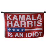 Kamala Harris Is An Idiot flag Polyester Digital Printing 3x5ft Outdoor Banner with Brass Grommets