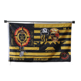 Lah-Via-Va-Va flag Polyester Digital Printing 3x5ft Outdoor Banner with Brass Grommets