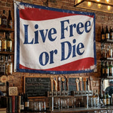 3x5 FT Live Free Or Die Flag Patriotic Banner Outdoor Wall Hanging Decoration Double Sided Printed American Style Flag