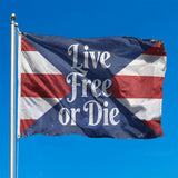 3x5 FT Live Free Or Die Flag Patriotic Banner Outdoor Wall Hanging Decoration Double Sided Printed American Style Flag
