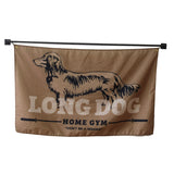 Long-Dog-Home-Gym flag Polyester Digital Printing 3x5ft Outdoor Banner with Brass Grommets