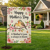 12x18 Inch HAPPY MOTHER'S DAYGarden Flags Banner, 3-Layer Knitted Polyester Double Sided Decor for Patio & Yard