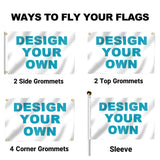 Custom Flag Polyester Digital Printing  Outdoor Banner with Brass Grommets