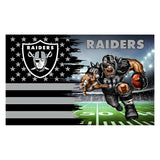 NFL Raiders Polyester Digital Printing 3x5ft Outdoor Banner with Brass Grommets