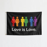 3x5 Ft Progress Pride Flag, Rainbow LGBTQ Pride Flag with Inclusive Chevron Design for Home, Outdoor, Wall and Event Decoration