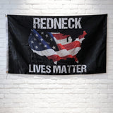 Redneck Lives Matter Flag 3x5ft Duty Polyester Fade Resistant with Brass Grommets for Garage Man Cave Decor | Custom Flag Available