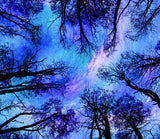 Forest Tapestry Psychedelic Starry Tree Tapestry for Bedroom Aesthetic Trippy Nature Tapestry Wall Hanging for Room Decor, for Women Men Boys, Starry Forest Tapestry