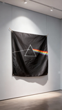Dark Side of the Moon Flag 3x5ft Polyester Prism Rainbow Design Brass Grommets for Rock Fan Music Studio Bar Dorm Decor