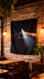 Dark Side of the Moon Flag 3x5ft Polyester Prism Rainbow Design Brass Grommets for Rock Fan Music Studio Bar Dorm Decor