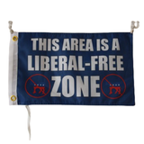 This Area IS A Liberal-Free Zone  flag Polyester Digital Printing 3x5ft Outdoor Banner with Brass Grommets