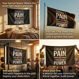 3x5FT Today's Pain Is Tomorrow's Power Motivational Flag Home Gym Office Wall Decor Indoor Outdoor Banner