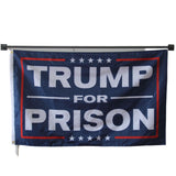 Trump For Prison flag Polyester Digital Printing 3x5ft Outdoor Banner with Brass Grommets