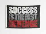 3x5FT Success Is the Best Revenge Motivational Flag for Home Gym Office Wall Decor Outdoor Indoor Hanging Banner