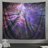 Spiritual Forest Tapestry Psychedelic Tree Tapestry for Bedroom Aesthetic Galaxy Nature Tapestry Wall Hanging for Room Decor, for Women Men, Trippy Galaxy Forest Tapestry