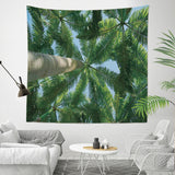 Palm Tree Tapestry for Bedroom Aesthetic Forest Tapestry Natural Coconut Palm Ethnic Nature Tapestry Wall Hanging for Room Decor, for Women Men Boys, Palm Leaves Tapestry