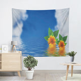Landscape Decoration Tapestry Waves Boat Nature Landscape Tapestry Wall Hanging Dorm Decor Living Room Bedroom Decoration