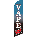 Sinonarui Vape Smoke Cigars Advertising Custom Feather Razor Flags Blade Angled Flag for Display