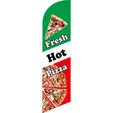 Sinonarui Pizza Advertising Custom Feather Razor Flags Blade Angled Flag for Display