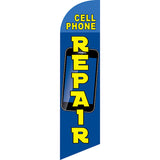 Sinonarui Phone Repair  Advertising Custom Feather Razor Flags Blade Angled Flag for Display