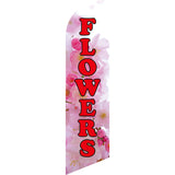 Sinonarui Flowers Advertising Custom Feather Razor Flags Blade Angled Flag for Display