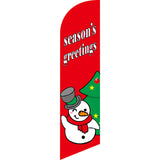 Sinonarui Christmas Advertising Custom Feather Razor Flags Blade Angled Flag for Display