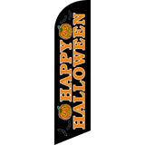 Sinonarui Halloween Advertising Custom Feather Razor Flags Blade Angled Flag for Display