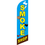 Sinonarui Vape Smoke Cigars Advertising Custom Feather Razor Flags Blade Angled Flag for Display