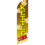 Sinonarui Popcorns Kettle Advertising Custom Feather Razor Flags Blade Angled Flag for Display