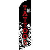 Sinonarui Tatoos Advertising Custom Feather Razor Flags Blade Angled Flag for Display