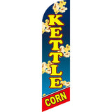 Sinonarui Popcorns Kettle Advertising Custom Feather Razor Flags Blade Angled Flag for Display