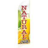 Sinonarui Lemonade Juice Advertising Custom Feather Razor Flags Blade Angled Flag for Display