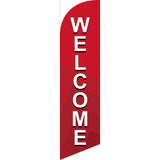 Sinonarui Welcome Advertising Custom Feather Razor Flags Blade Angled Flag for Display