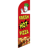 Sinonarui Pizza Advertising Custom Feather Razor Flags Blade Angled Flag for Display