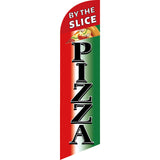 Sinonarui Pizza Advertising Custom Feather Razor Flags Blade Angled Flag for Display