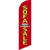 Sinonarui Sofa Sale Advertising Custom Feather Razor Flags Blade Angled Flag for Display