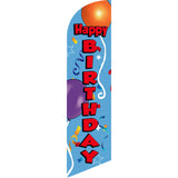 Sinonarui Party Birthday Advertising Custom Feather Razor Flags Blade Angled Flag for Display