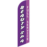 Sinonarui SPA Advertising Custom Feather Razor Flags Blade Angled Flag for Display