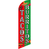 Sinonarui Tacos Advertising Custom Feather Razor Flags Blade Angled Flag for Display