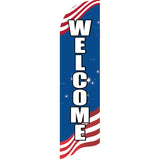 Sinonarui Welcome Advertising Custom Feather Razor Flags Blade Angled Flag for Display