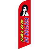 Sinonarui Salon Advertising Custom Feather Razor Flags Blade Angled Flag for Display