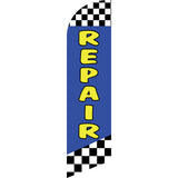 Sinonarui Car Auto Repair Advertising Custom Feather Razor Flags Blade Angled Flag for Display