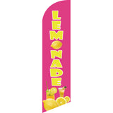 Sinonarui Lemonade Juice Advertising Custom Feather Razor Flags Blade Angled Flag for Display