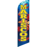 Sinonarui Sea Food Advertising Custom Feather Razor Flags Blade Angled Flag for Display