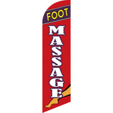 Sinonarui Foot Massage Advertising Custom Feather Razor Flags Blade Angled Flag for Display