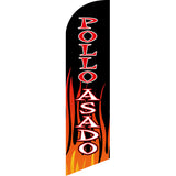 Sinonarui BBQ Advertising Custom Feather Razor Flags Blade Angled Flag for Display